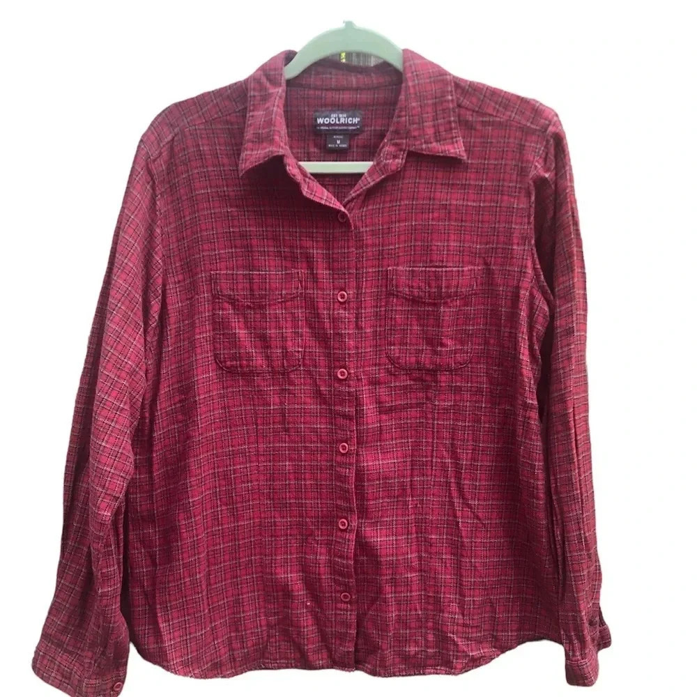 WOOLRICH RED PLAID FLANNEL